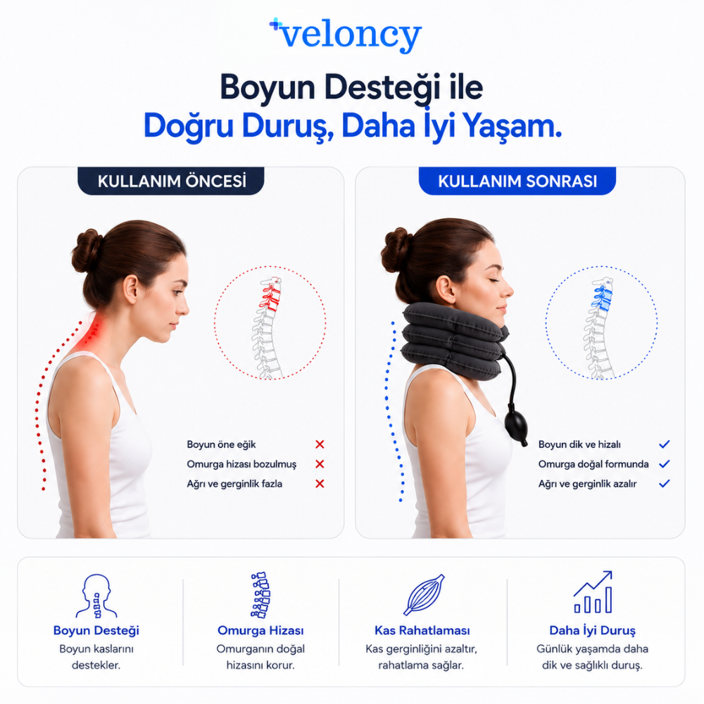 Veloncy™ Şişme Boyun Destek Yastığı