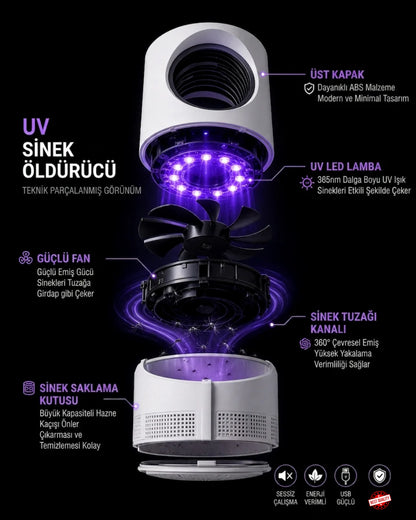 Veloncy | UV LED Sinek Öldürücü Gece Lambası