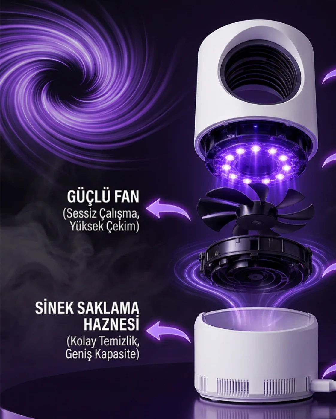 Veloncy | UV LED Sinek Öldürücü Gece Lambası